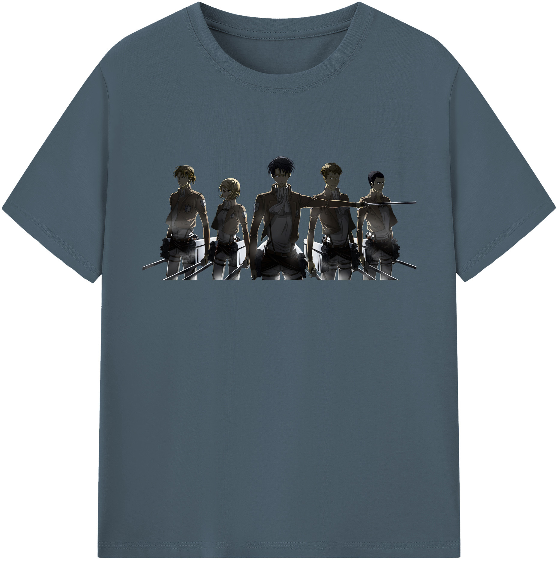 （画像用） 進撃の巨人 Attack on Titan 綿100％半袖Tシャツ（フロントプリント）